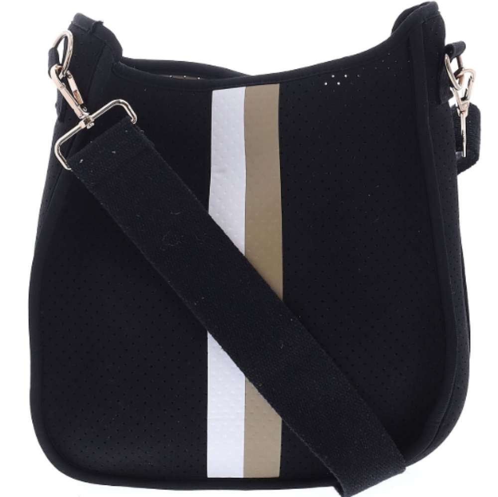 Ah-dorned Black Crossbody Bag Purse